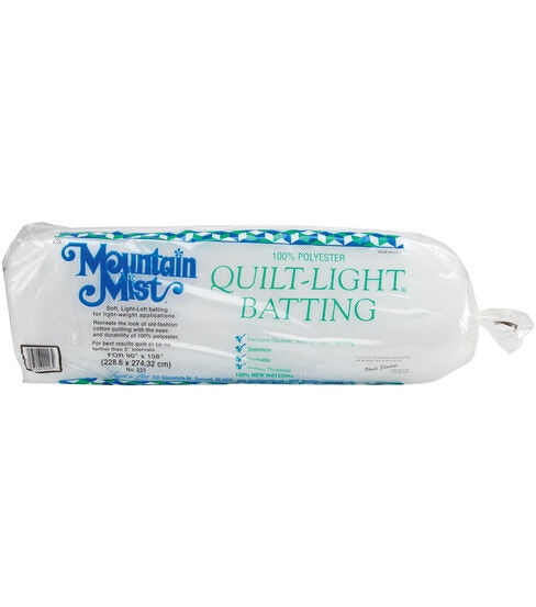Mountain Mist Quilt Light Polyester Batting Queen Size 90