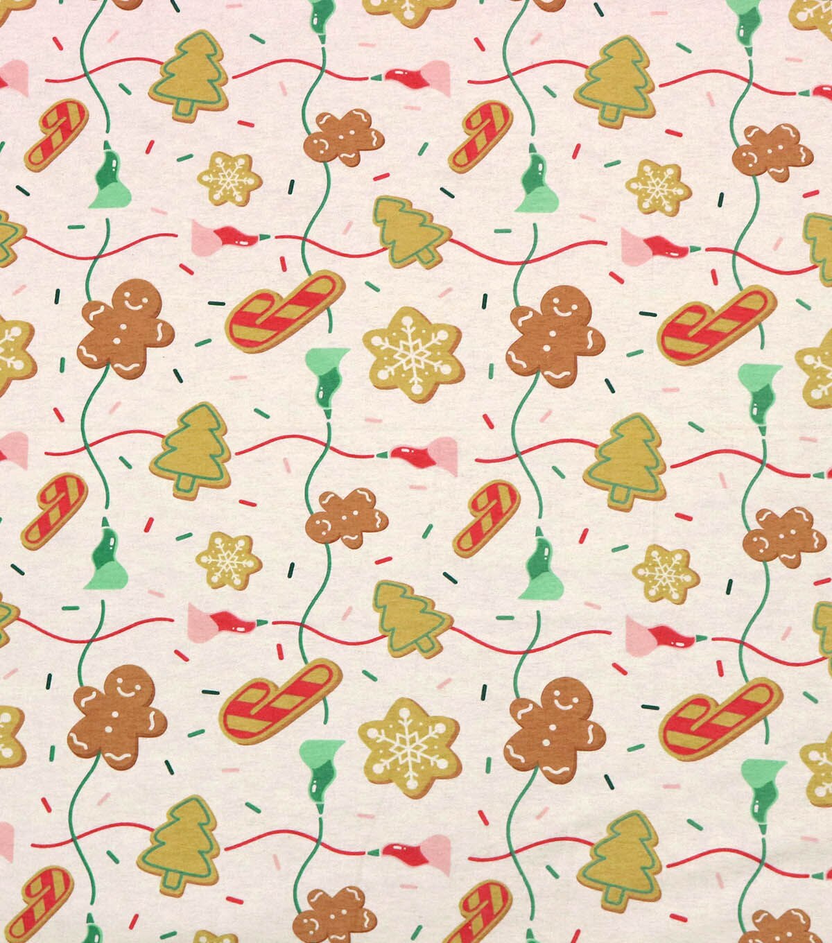 Cookie Frosting Super Snuggle Christmas Flannel Fabric