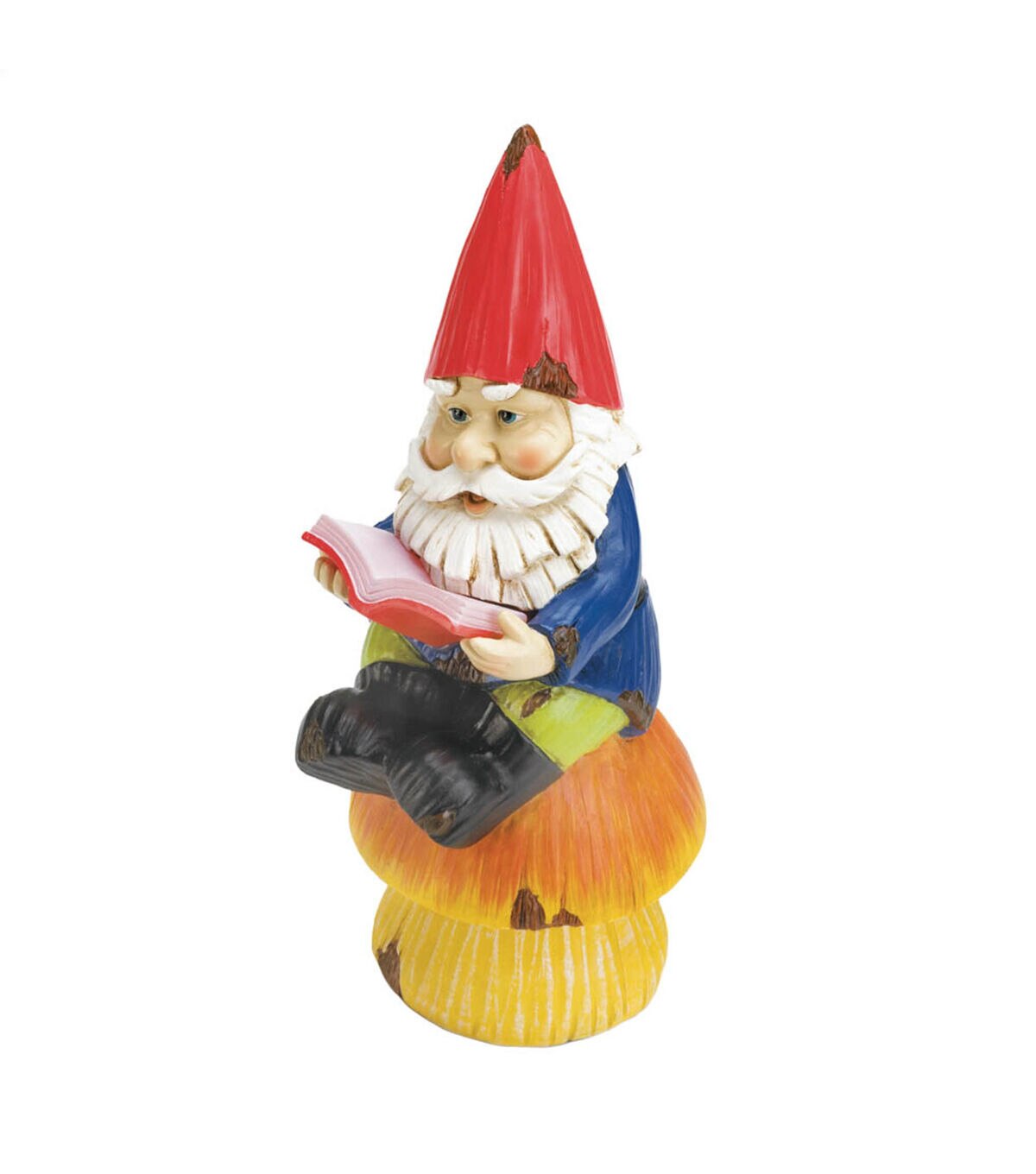 Zingz & Thingz Bookworm Gnome Solar Statue