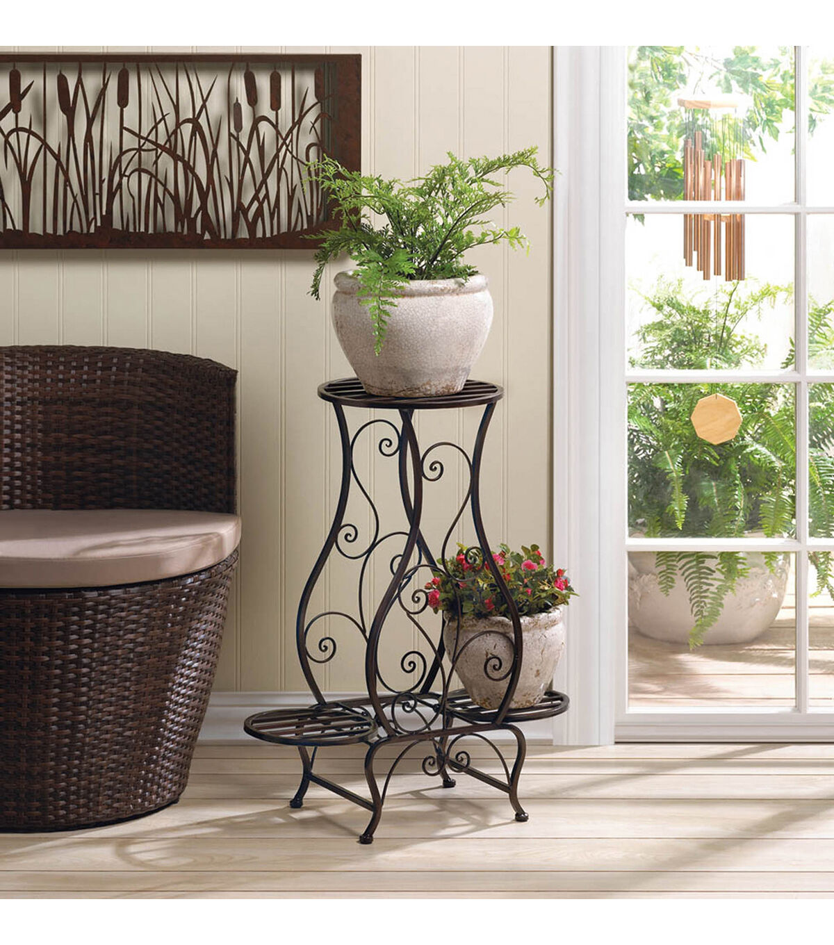 Zingz & Thingz 27in Hourglass Triple Plant Stand