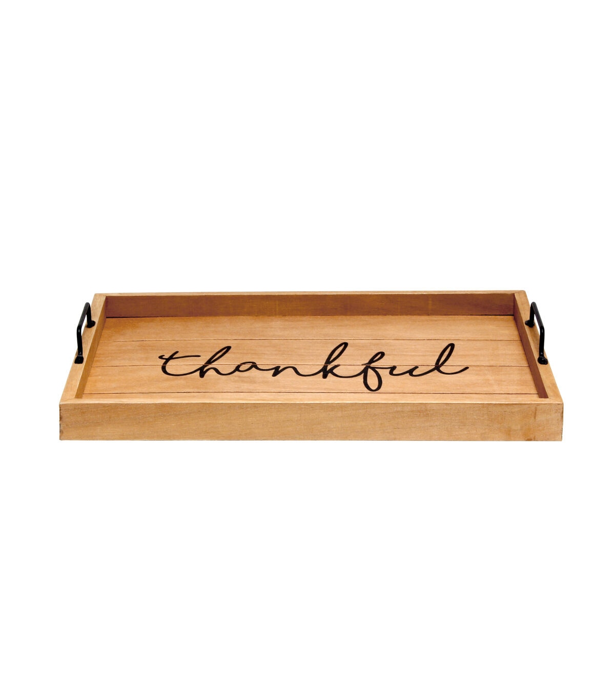 All The Rages Decorative Thankful Wood Serving Tray 15.50