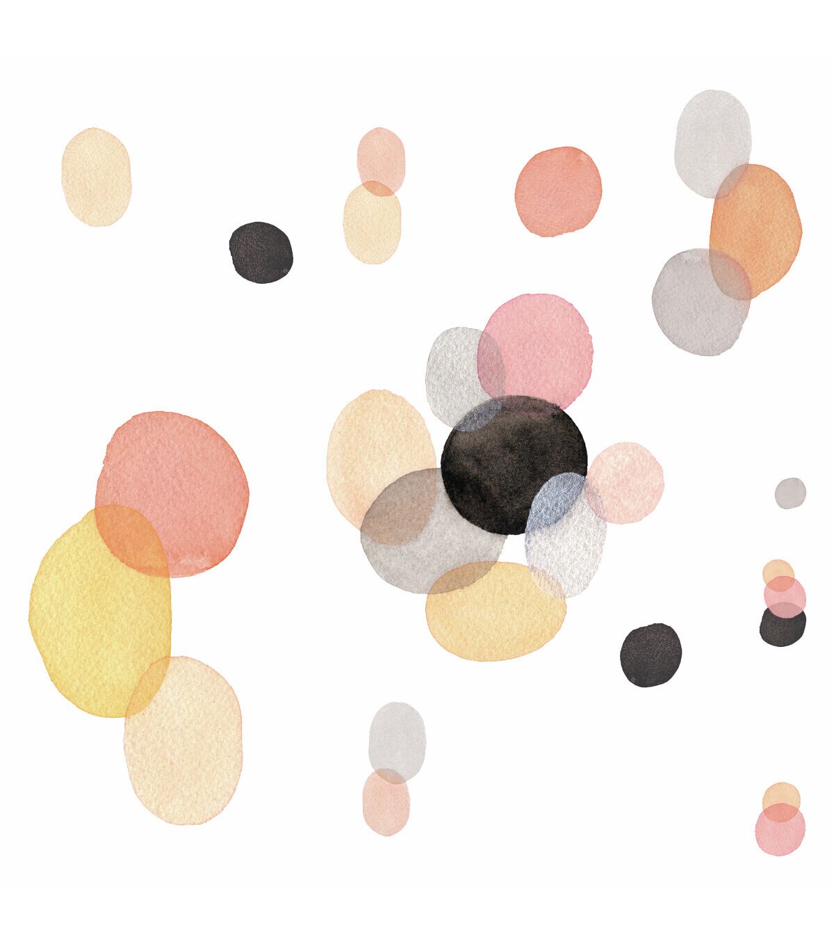 RoomMates Wall Decals Abstract Watercolor Shapes