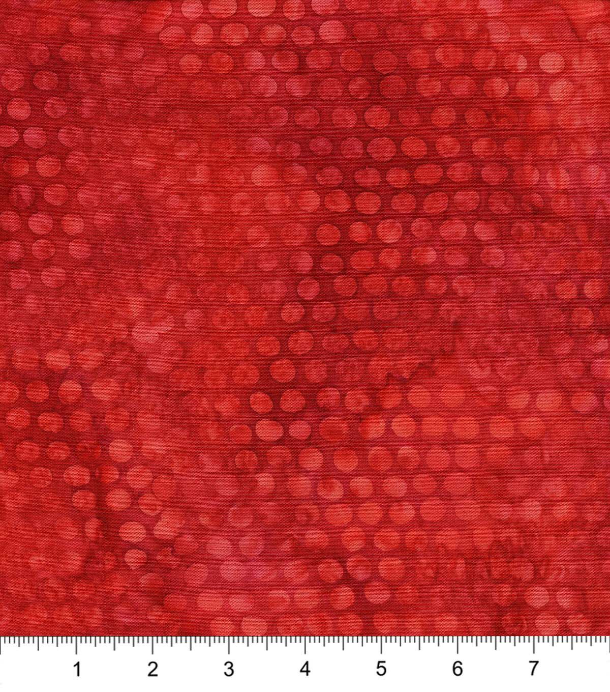 Red Dot Blender Patriotic Batik Cotton Fabric