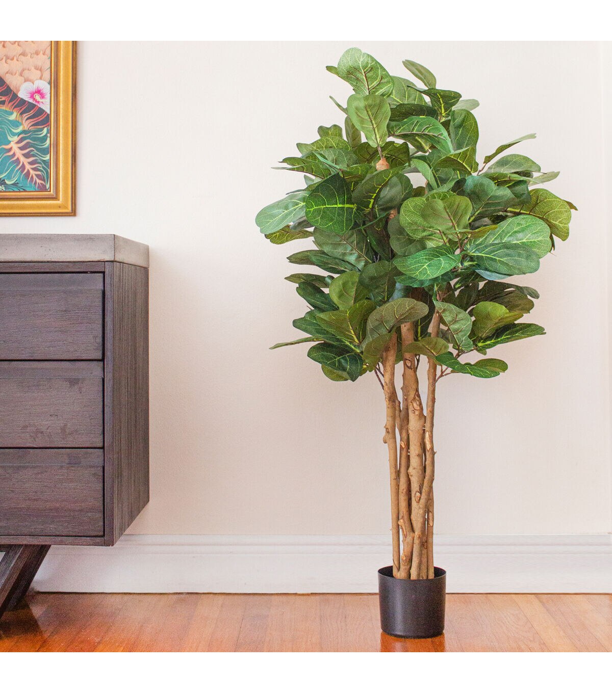 Nearly Natural Fiddle Leaf Fig Tree 4'