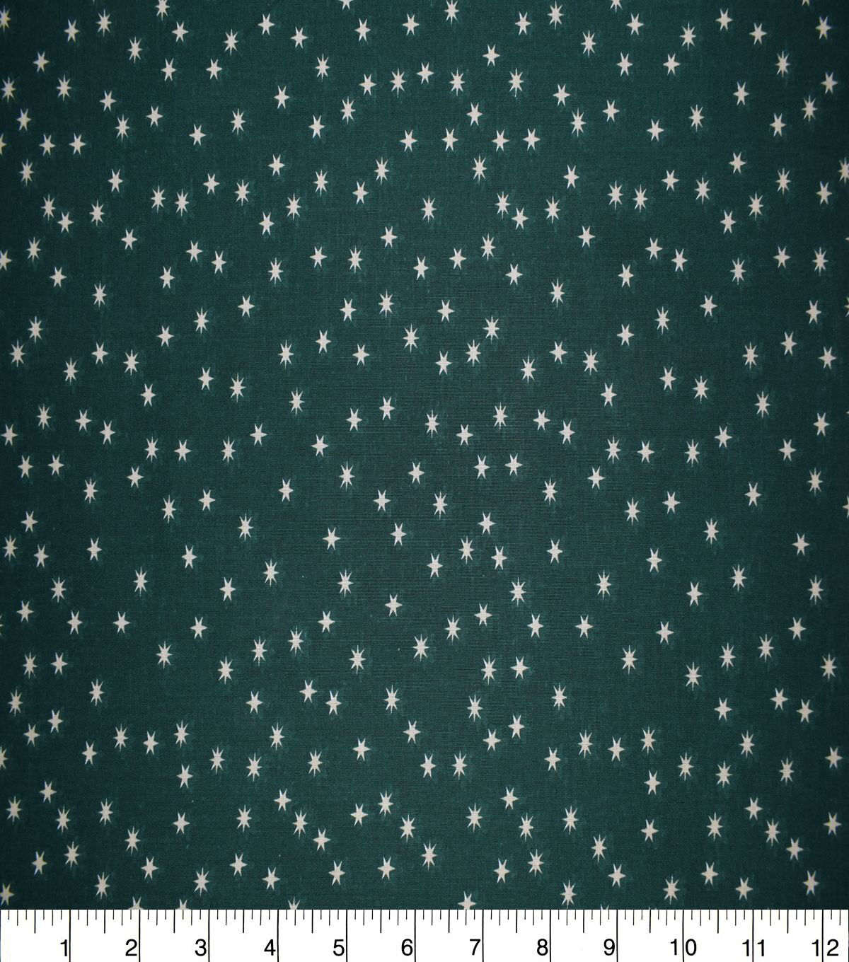 Mini Stars on Green Quilt Cotton Fabric by Quilter's Showcase