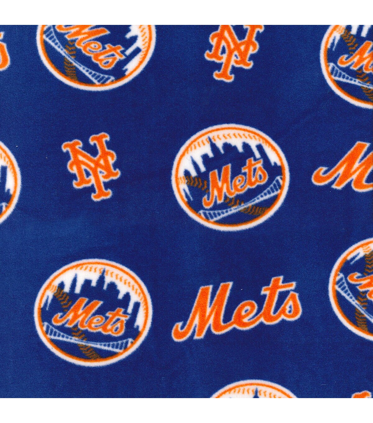Fabric Traditions New York Mets Fleece Fabric Logo