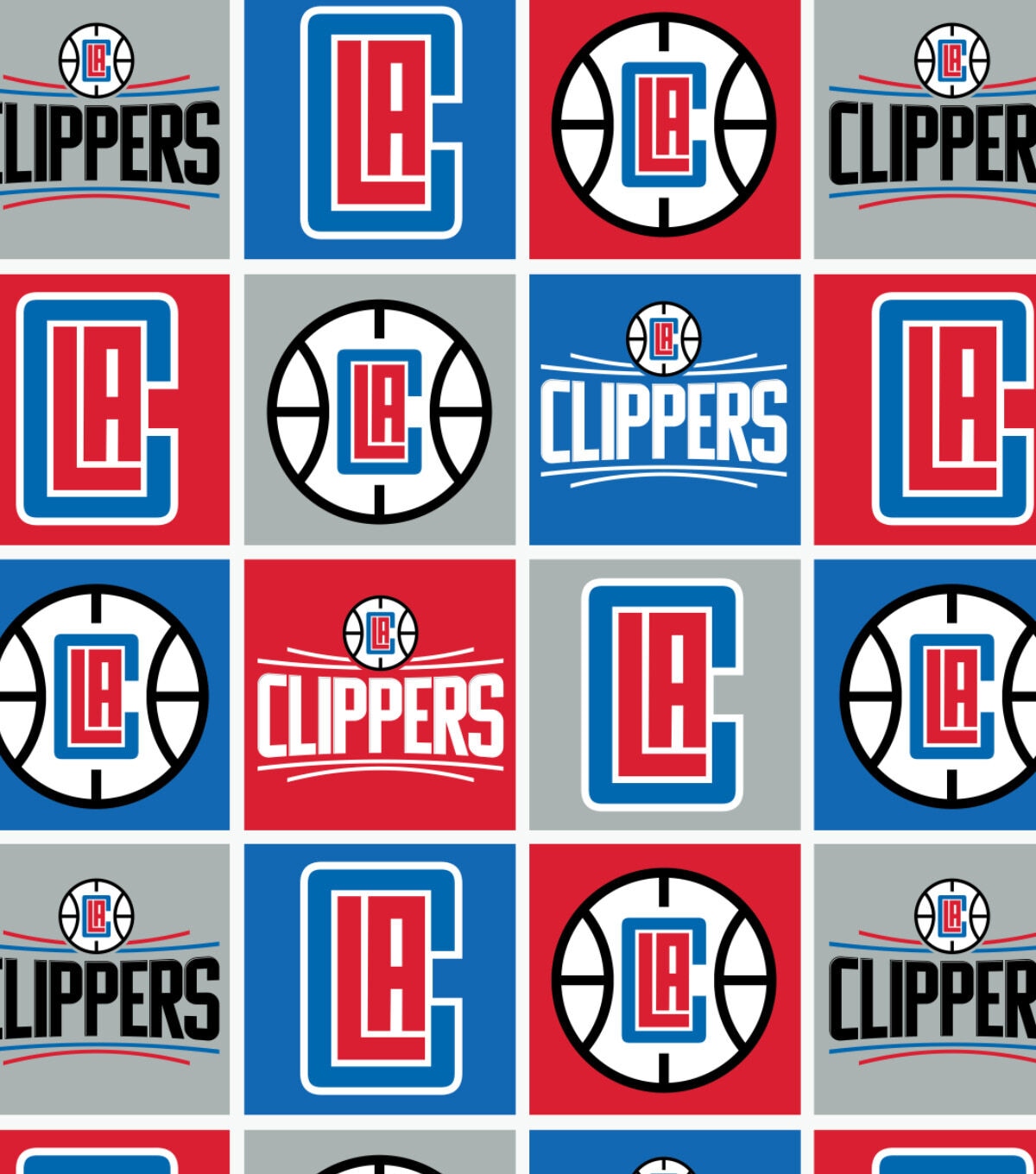 Los Angeles Clippers Fleece Fabric Block