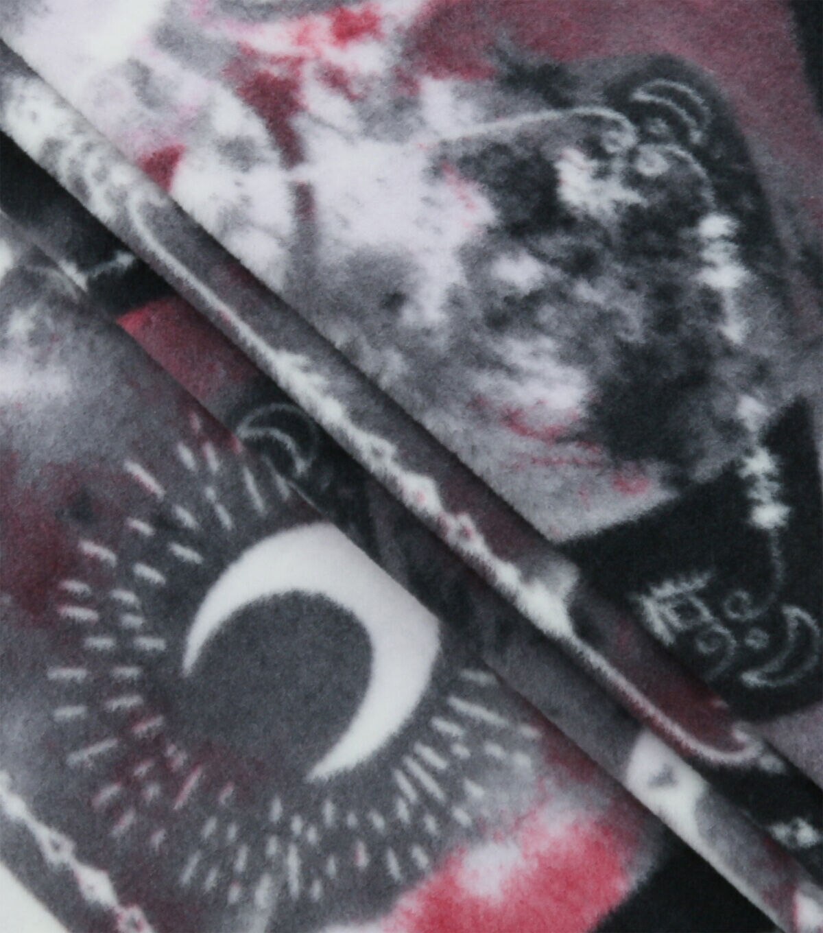 Eclipse Faded Tarot Cards Anti Pill Fleece Fabric