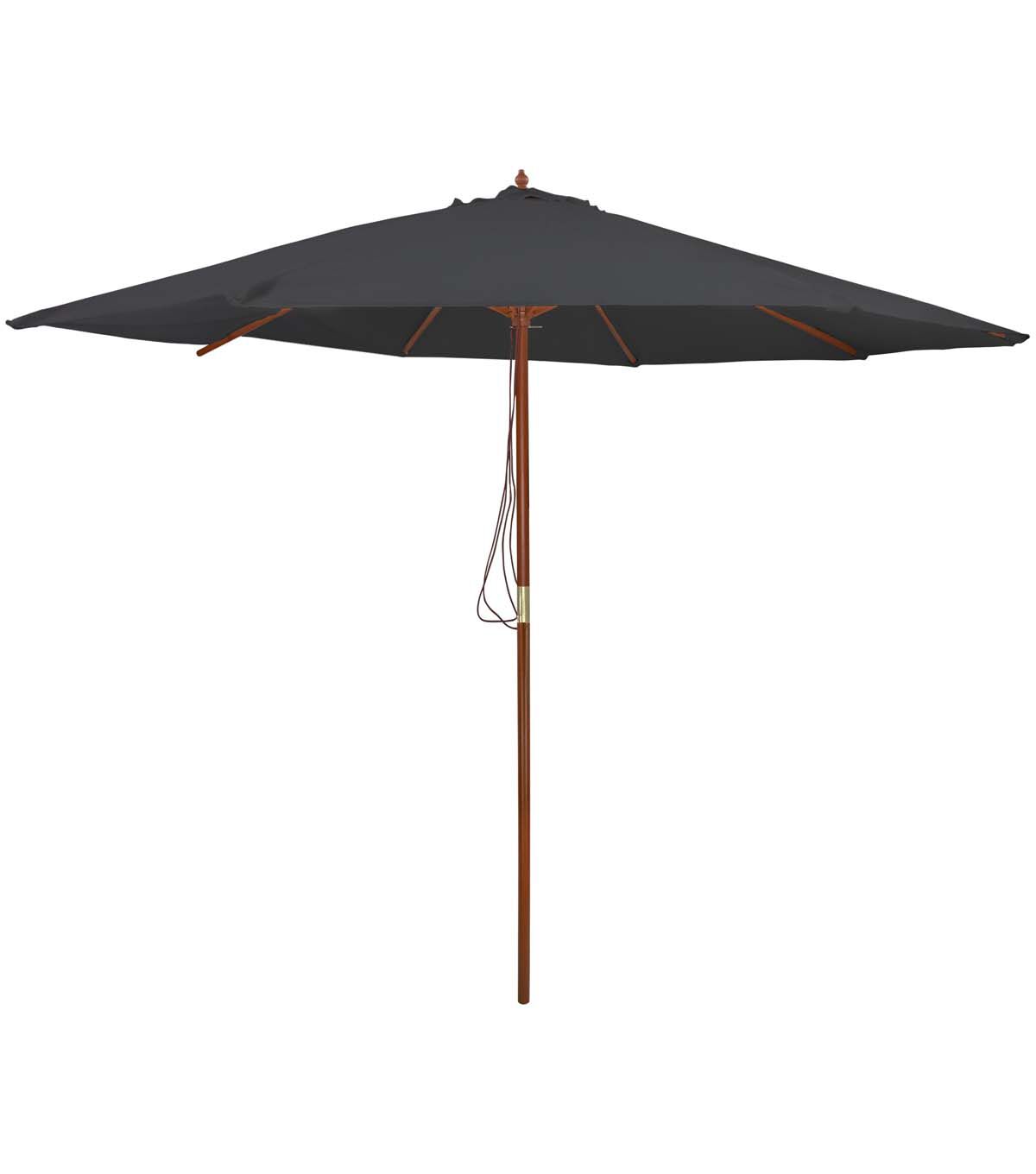 Northlight 8.5' Summer Gray Patio Umbrella With Wood Pole