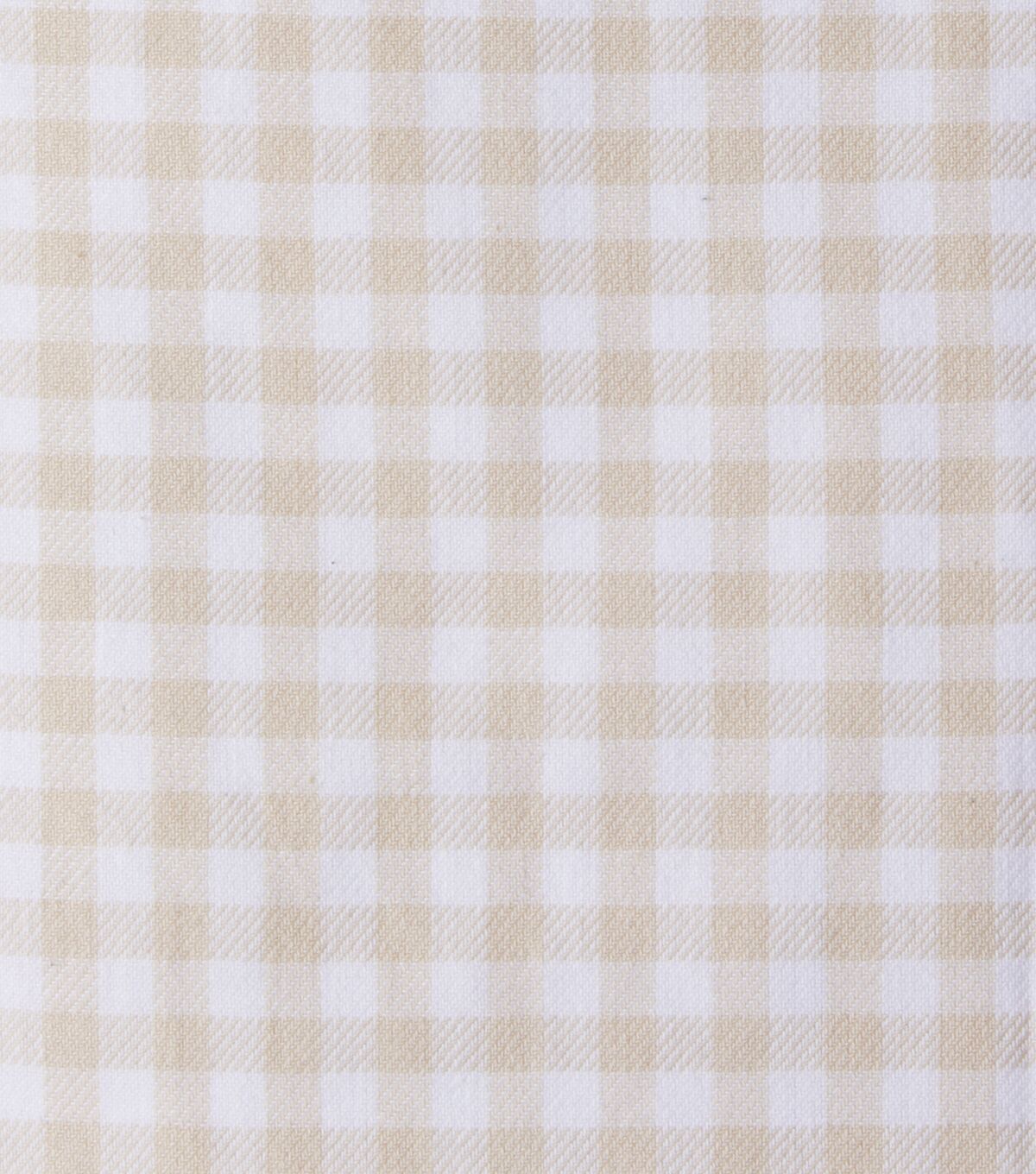 Eddie Bauer Cream Gingham Check Yarn Dyed Cotton Fabric