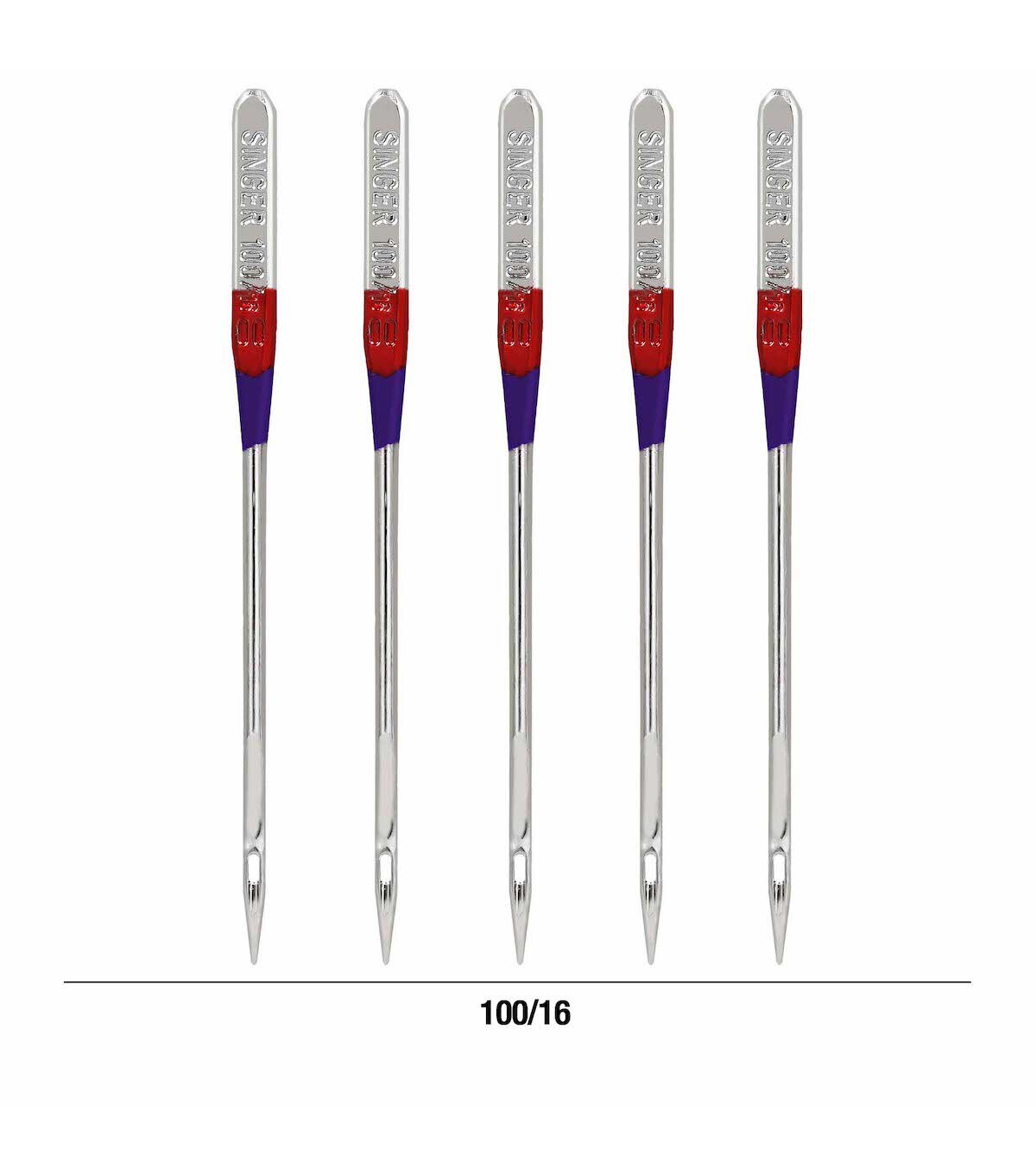 SINGER 100/16 Regular Point Needles 5ct