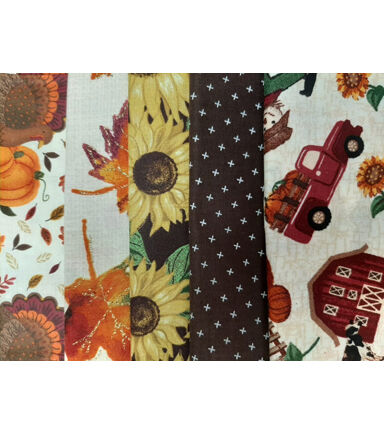 Farm 5 Pc Harvest Cotton Fabric Quarter Bundle