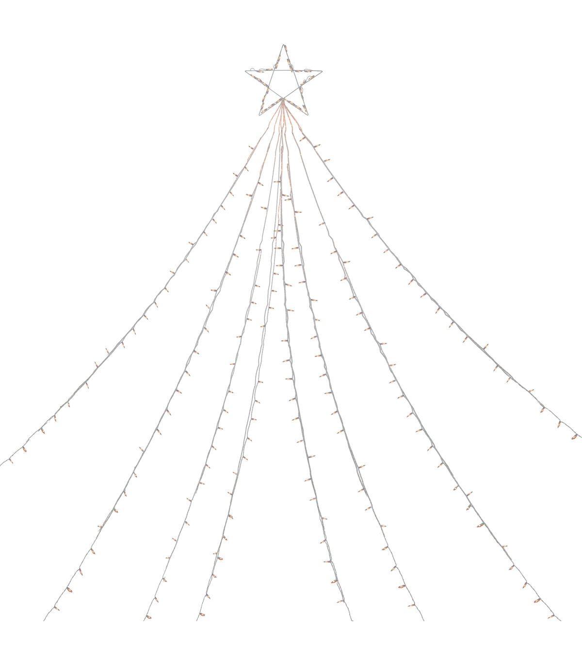 Northlight 12' Clear Lighted Outdoor Christmas Display Tree