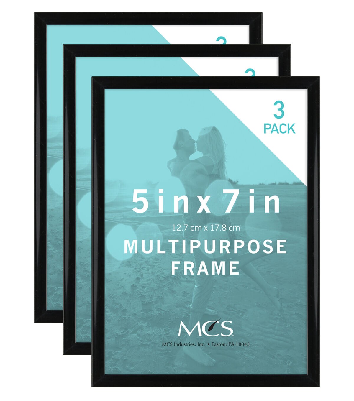 MCS Industries Single Image 3 pk Multipurpose Frames 5''x7'' Black