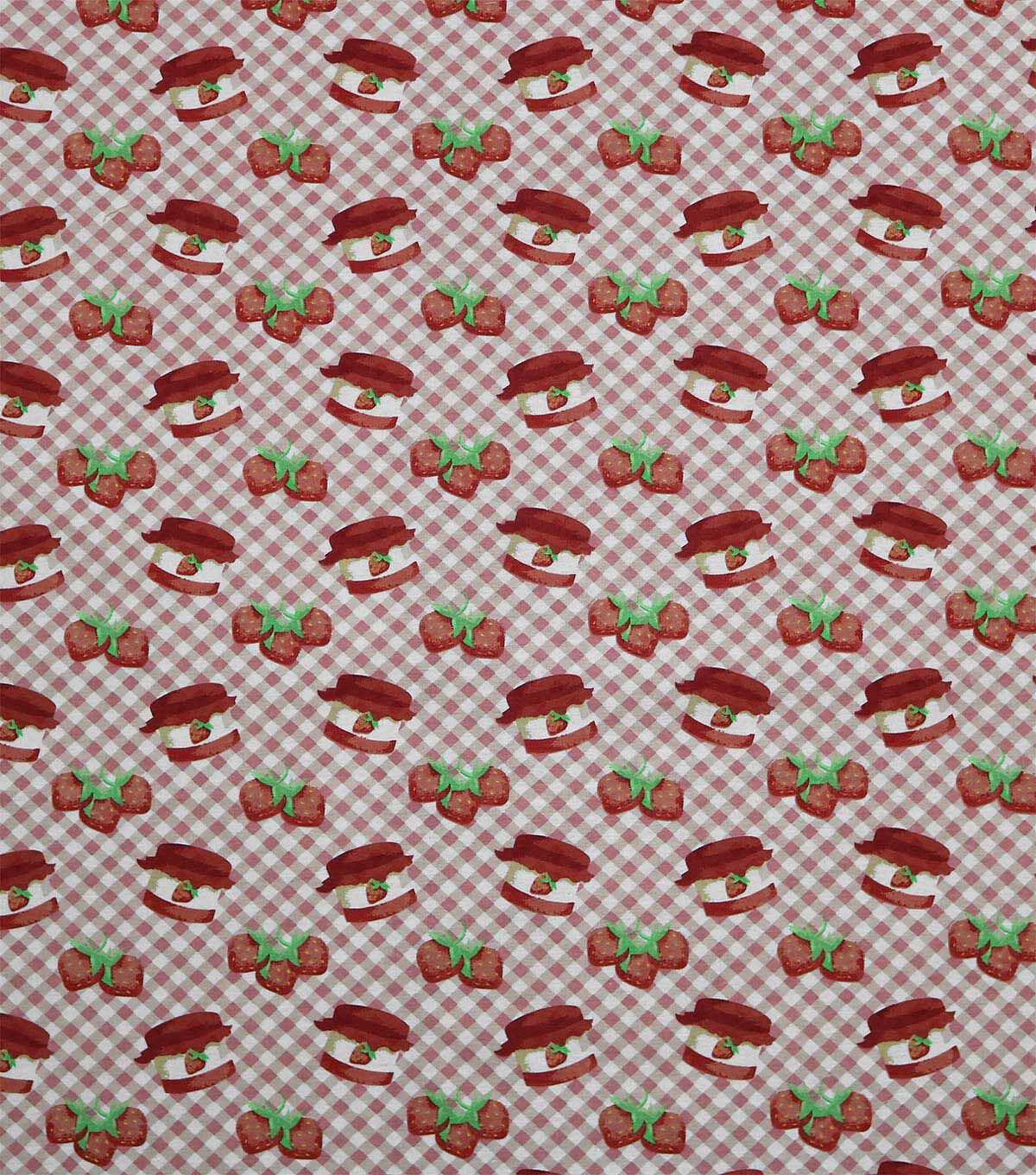 Red & White Strawberry Jam Super Snuggle Flannel Fabric