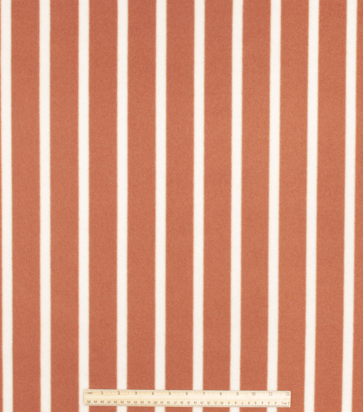 Dark Brown Stripe Blizzard Prints Fleece Fabric