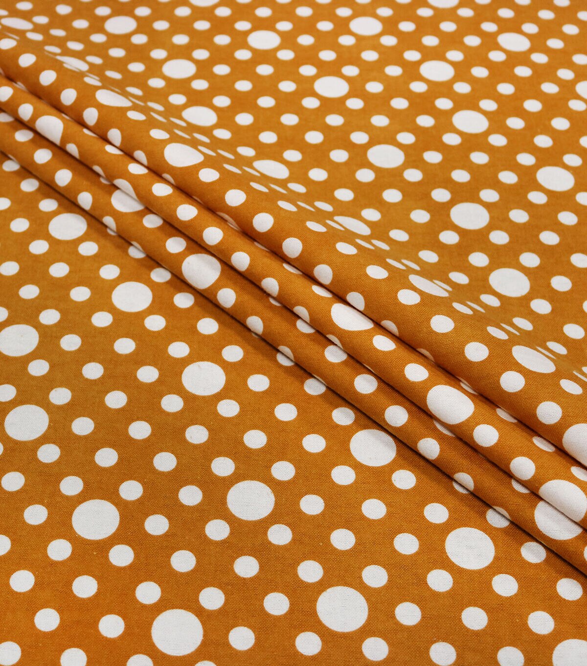 POP! Mustard Dot Super Snuggle Flannel Fabric