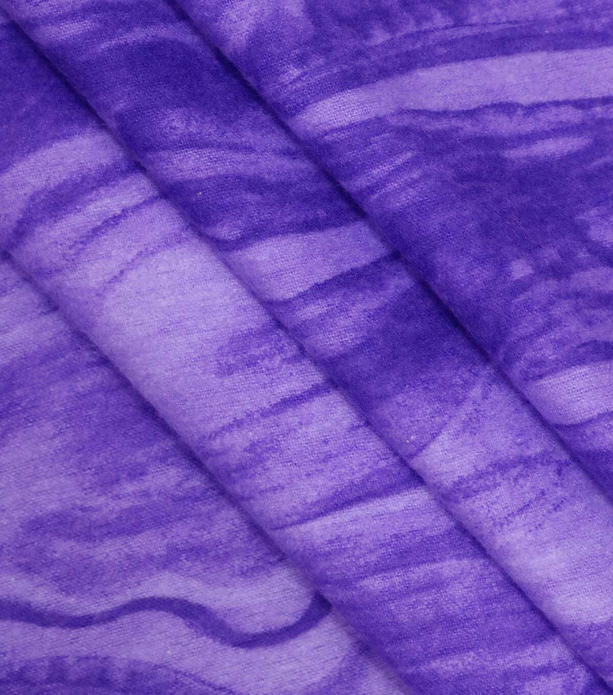 Purple Water Super Snuggle Flannel Fabric