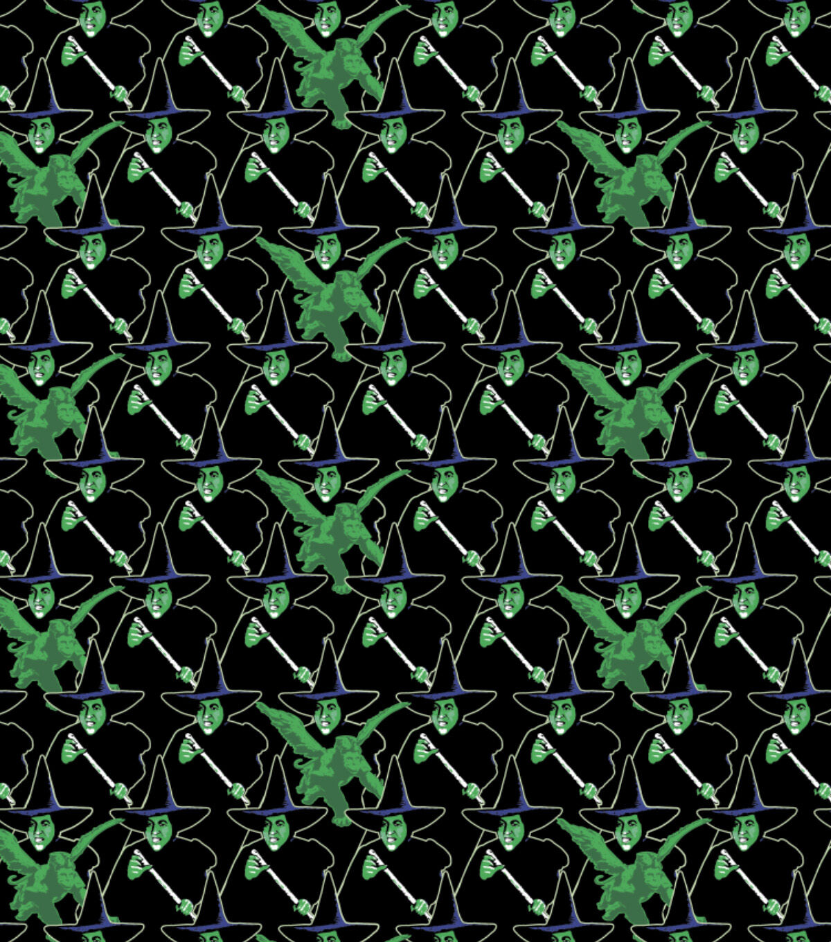 Wizard of Oz Cotton Fabric Wicked Witch