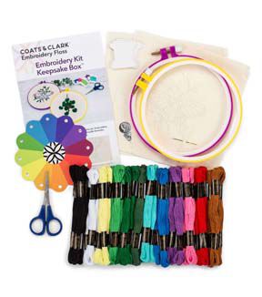 Coats & Clark 27ct Keepsake Box Embroidery Kit