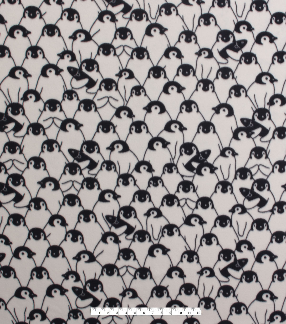 Packed Penguins Blizzard Fleece Fabric