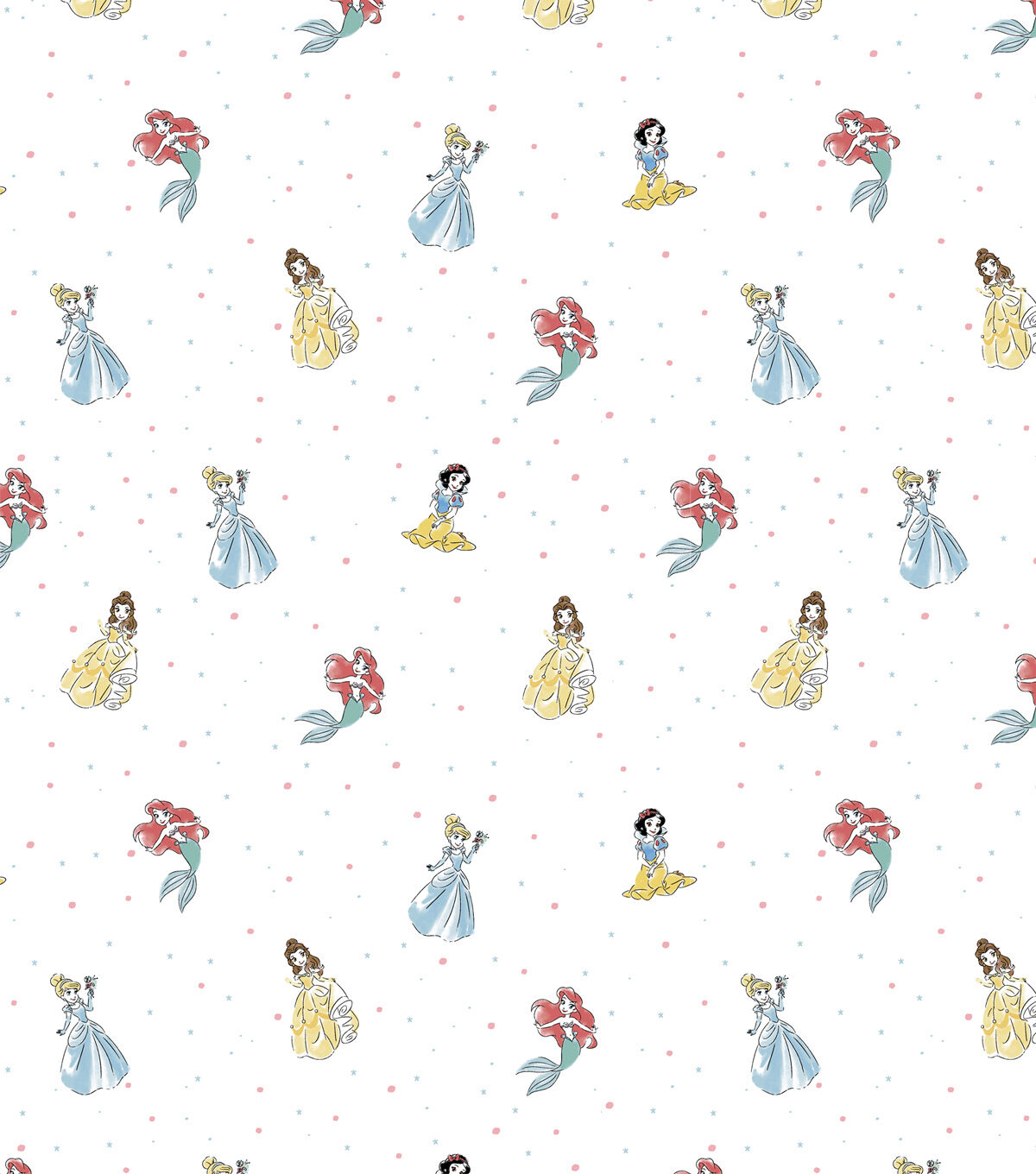 2Yd Disney Princess Cotton Fabric Precut
