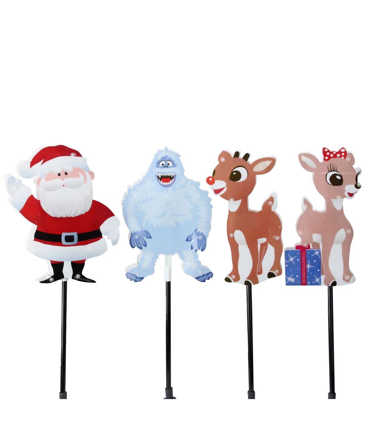 Northlight 4ct Pre Lit Rudolph the Red Nosed Reindeer Pathway Lights