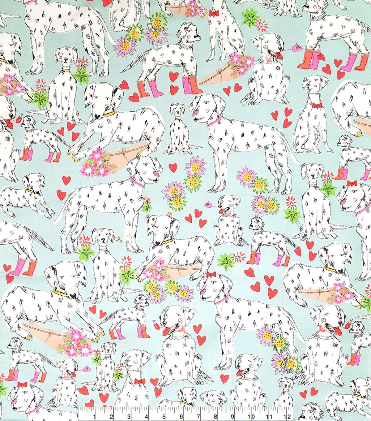 Alexander Henry Spot On Love Novelty Cotton Fabric