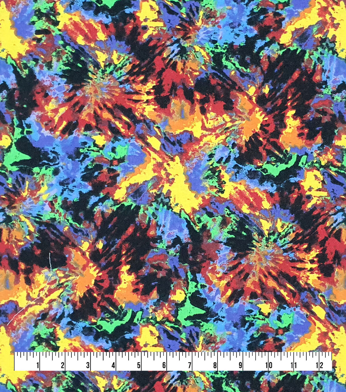 Tie Dye Bright Classic Super Snuggle Flannel Fabric