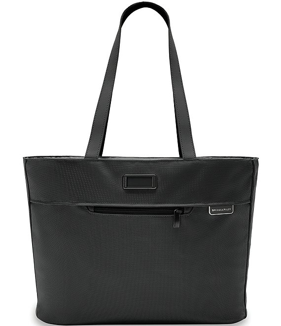 Solid Black Baseline Traveler Tote Bag