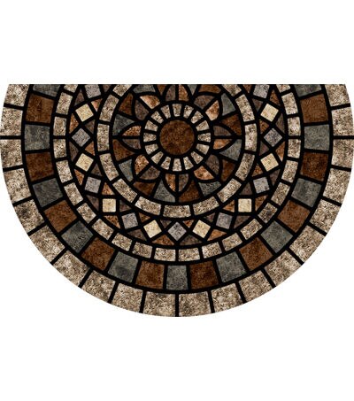 Mosaic Mythos Stone Doormat Multi 1'11