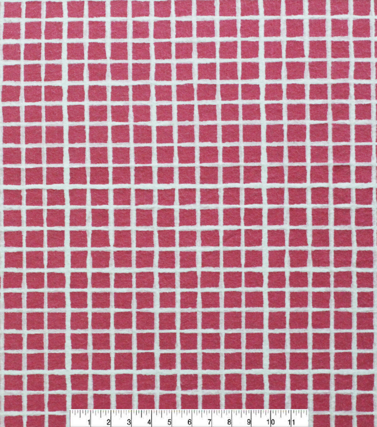 Pink Grid Super Snuggle Flannel Fabric
