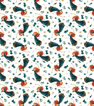 Disney Princess Merida Icons Cotton Fabric