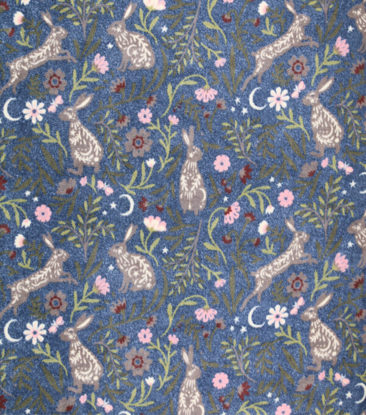 Celestial Bunny Luxe Fleece Fabric