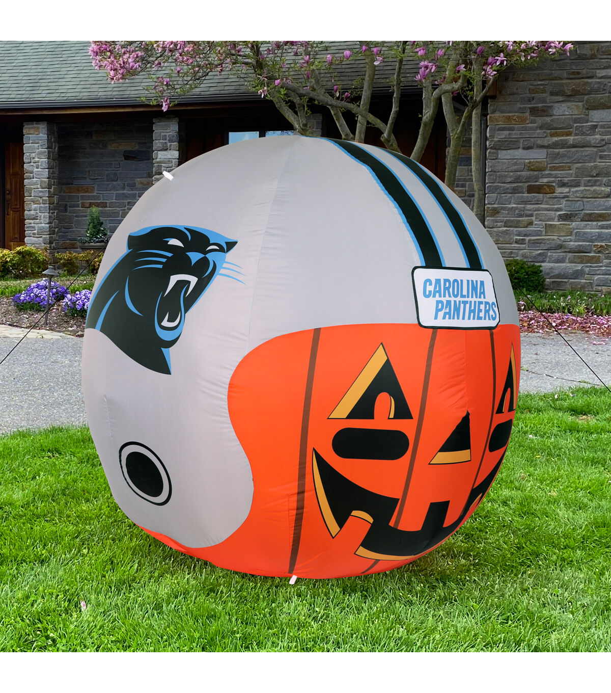 Sporticulture 4' NFL Carolina Panthers Inflatable Jackolantern Helmet