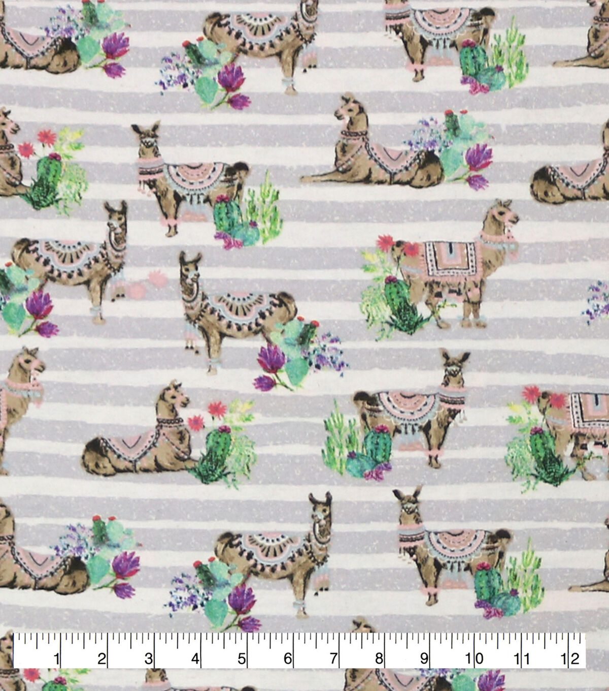 Desert Llamas Super Snuggle Flannel Fabric