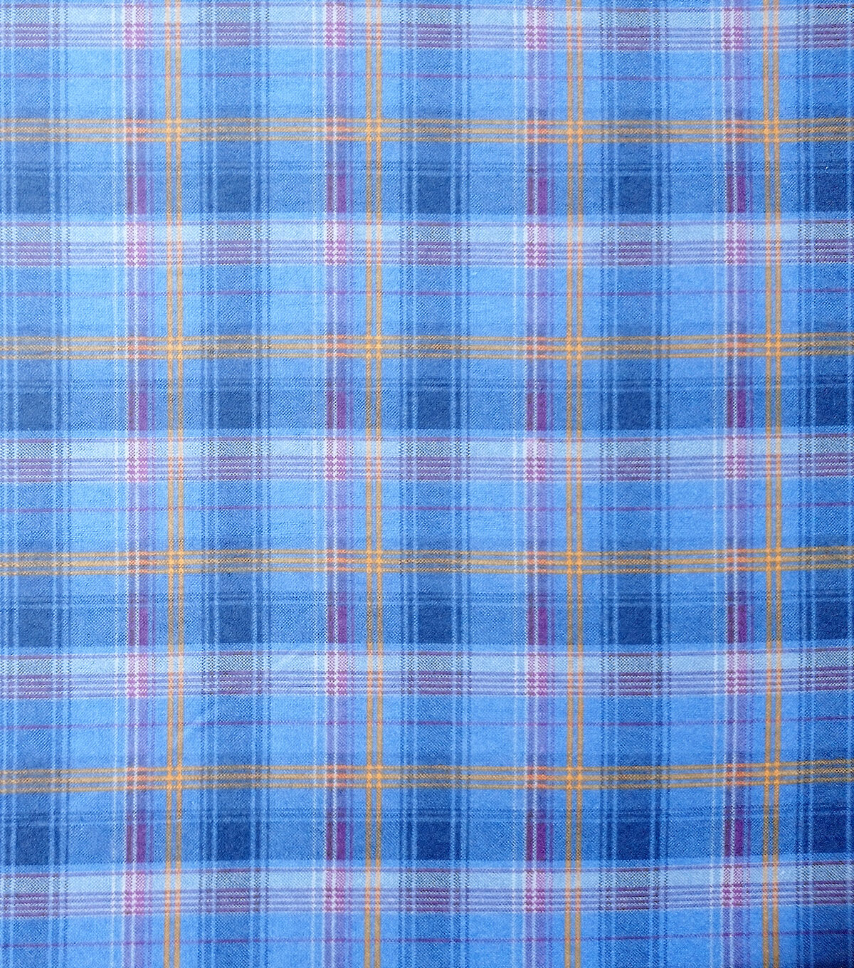Eddie Bauer Blue Plaid Flannel Prints Fabric