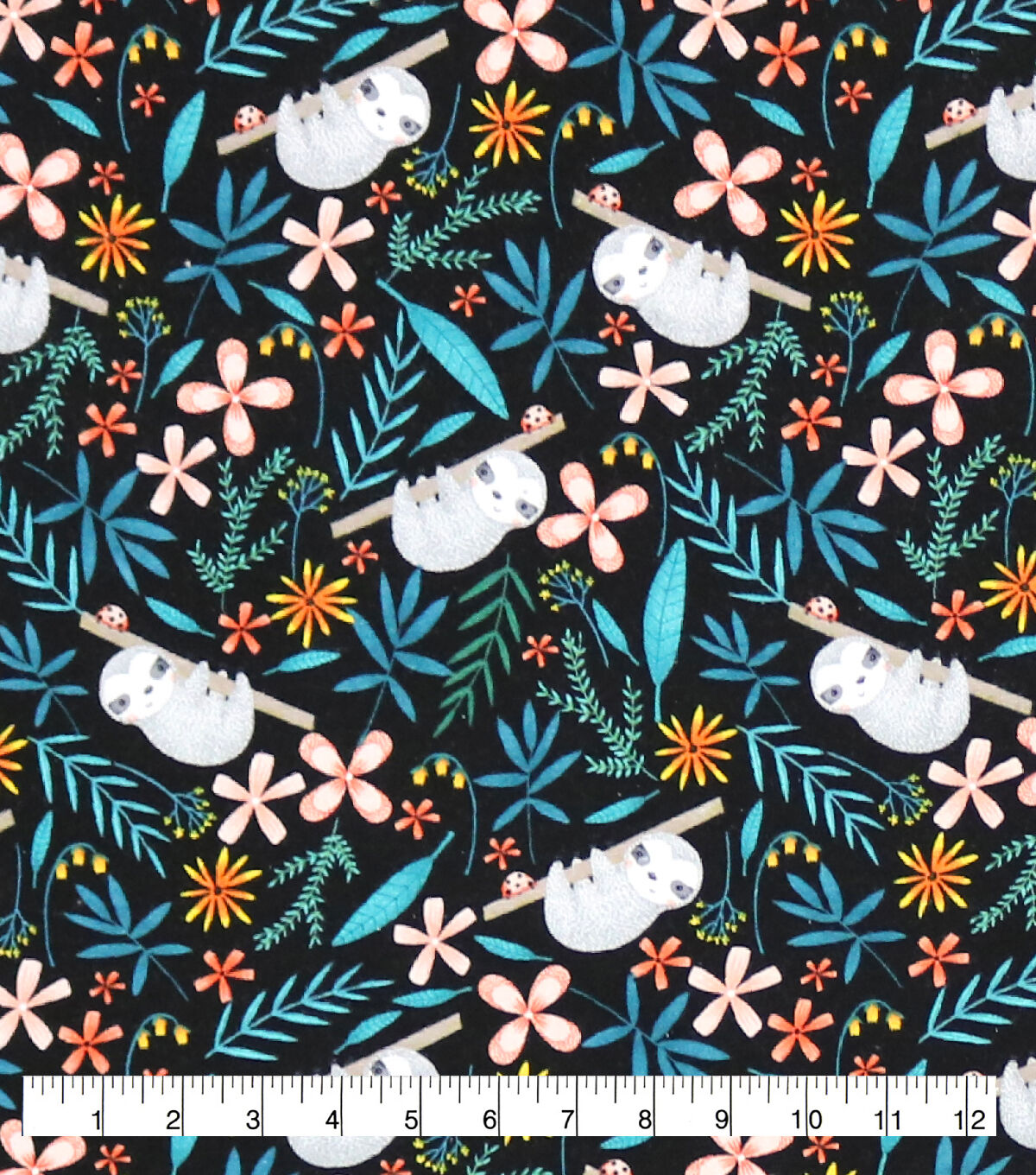 Super Snuggle Flannel Fabric Baby Sloth