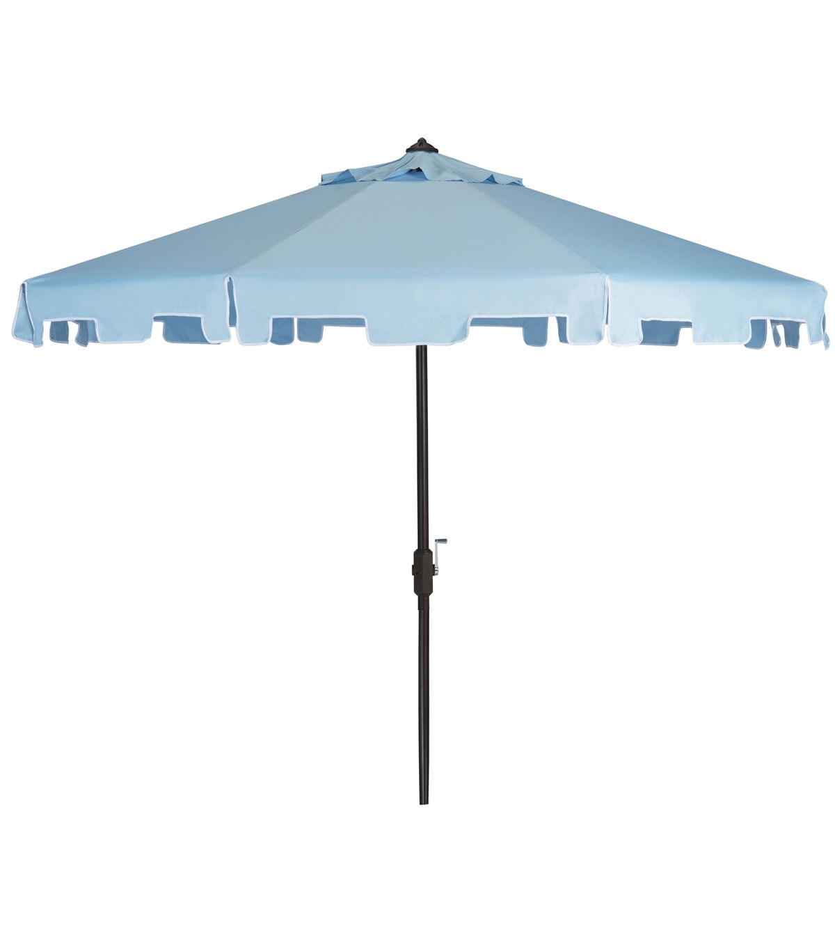 Safavieh 9' Zimmerman French Blue Crank Push Button Tilt Patio Umbrella