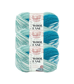 Lion Brand Wool Ease Fair Isle 348yds Worsted Yarn 3 Bundle