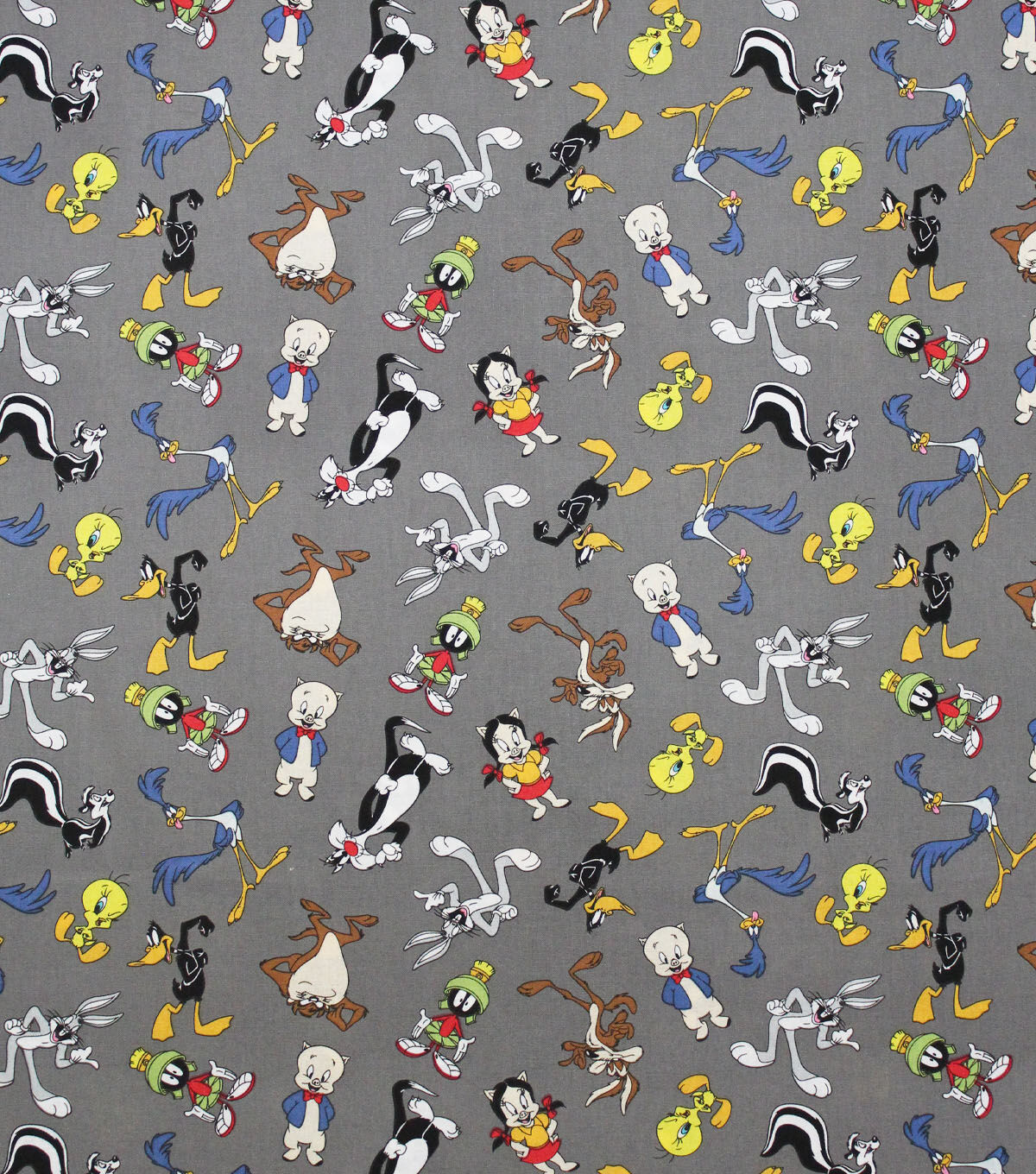 Looney Tunes Cotton Fabric Tossed Characters