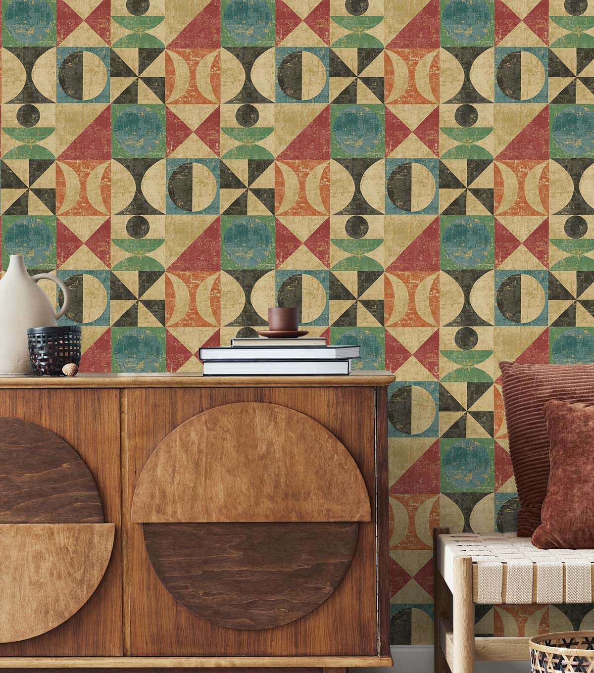 Surface Style 20.5' x 18' Noir Take Form Peel & Stick Wallpaper