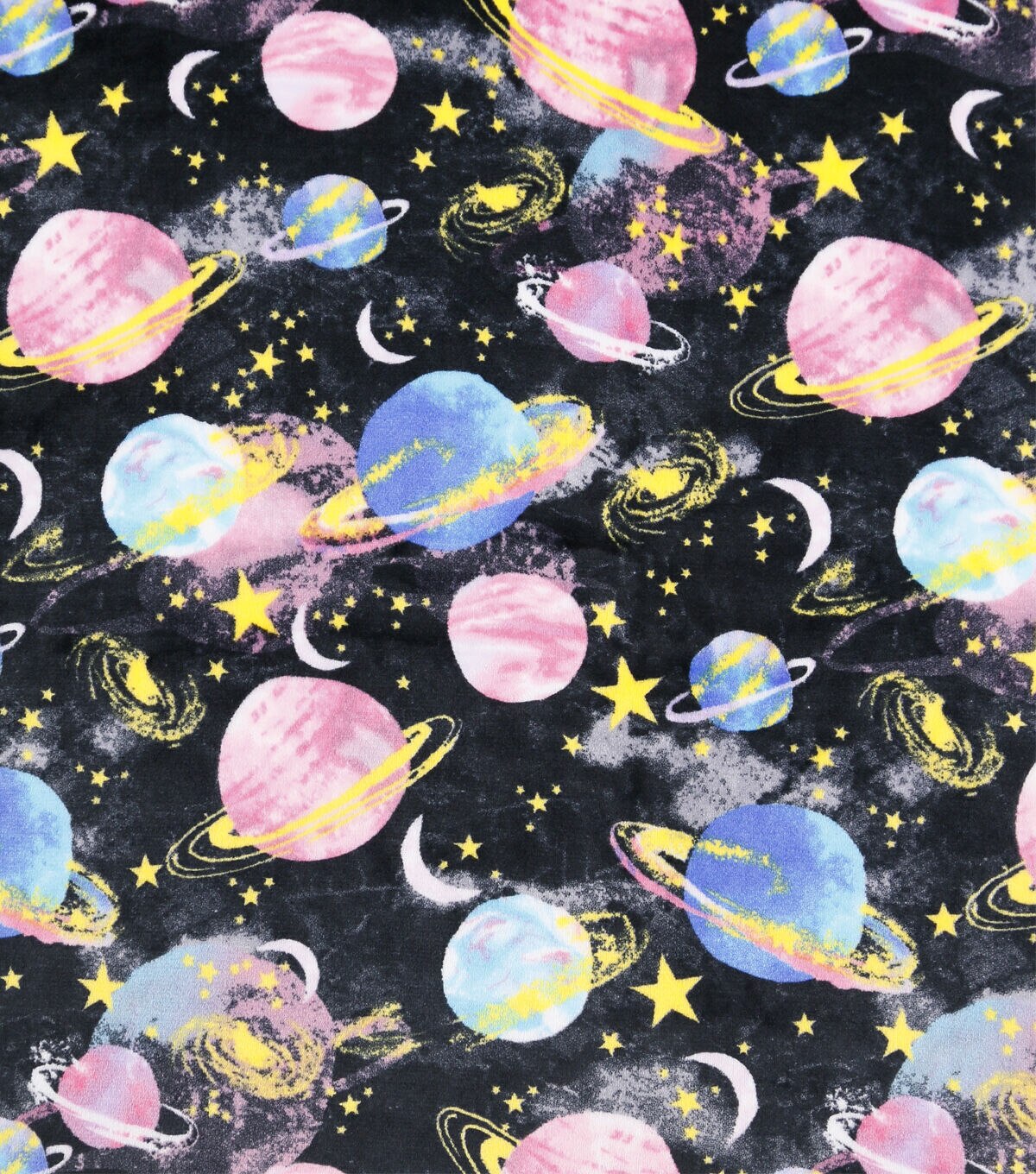 Watercolor Space Sew Lush Fleece Fabric