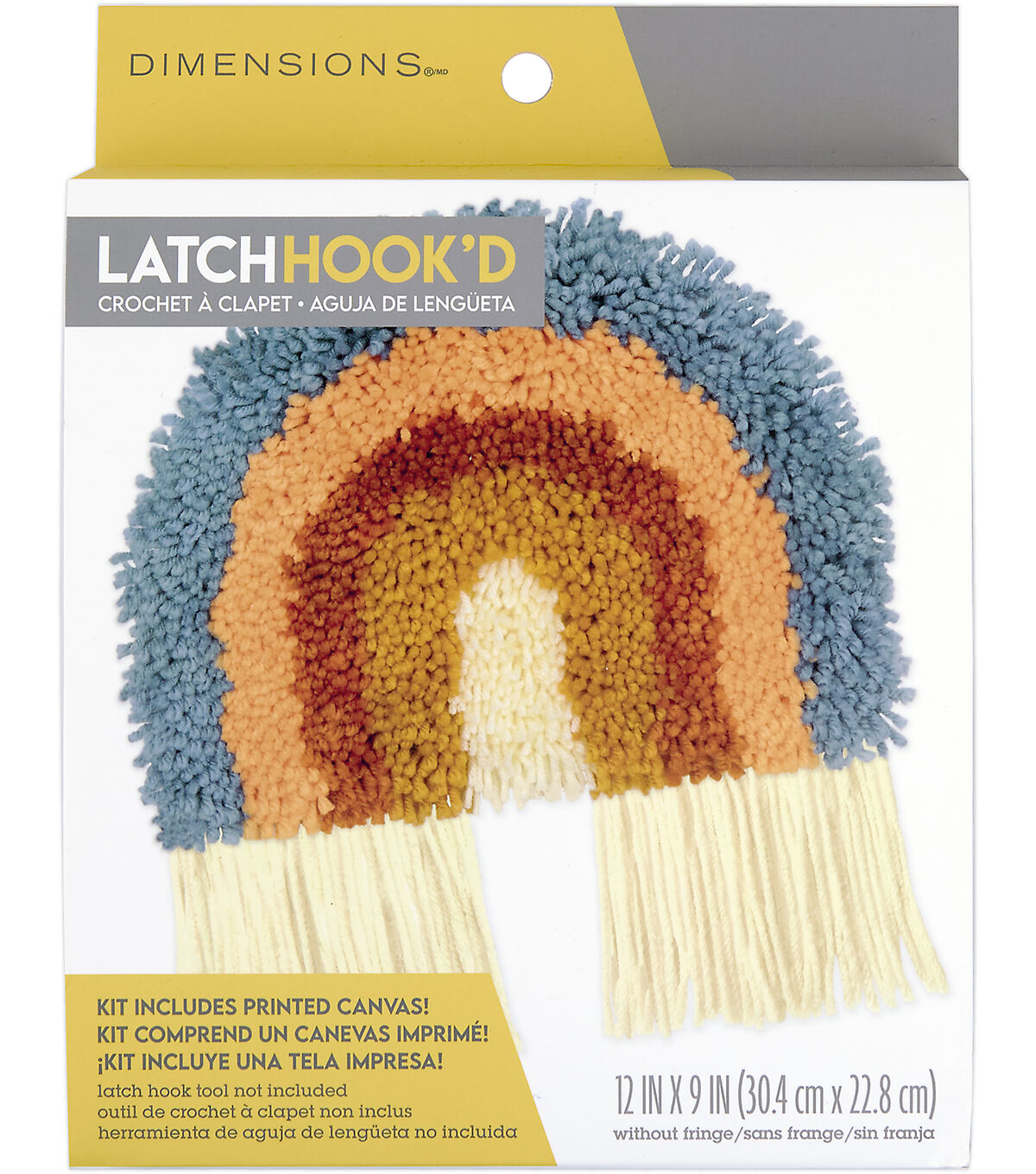 Dimensions Rainbow Fringe Latch Hook Kit 12