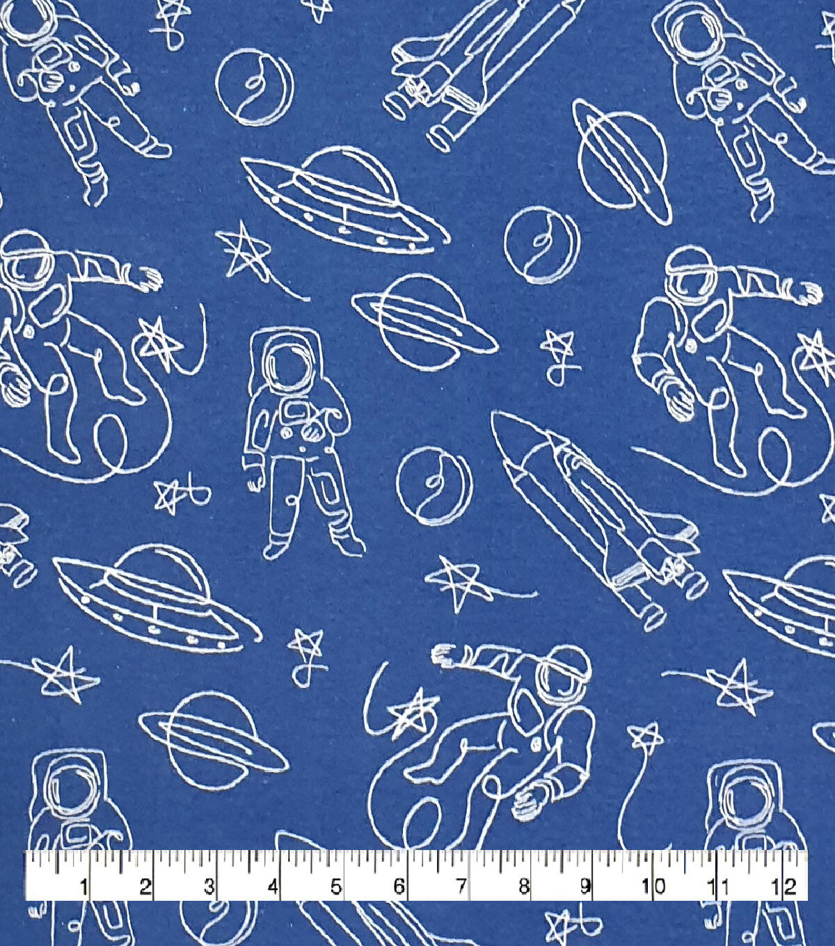 Space Doodles Super Snuggle Flannel Fabric