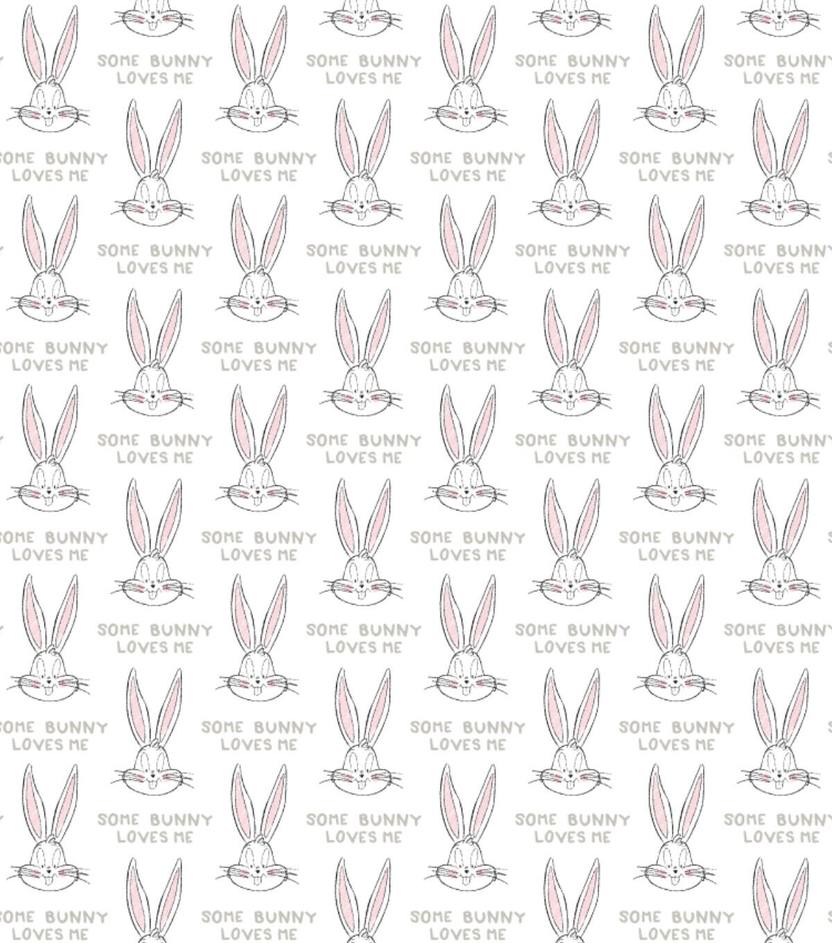 Looney Tunes White Bugs Bunny Cotton Fabric