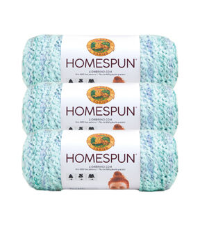 Lion Brand Homespun 185yds Bulky Acrylic Yarn 3 Bundle