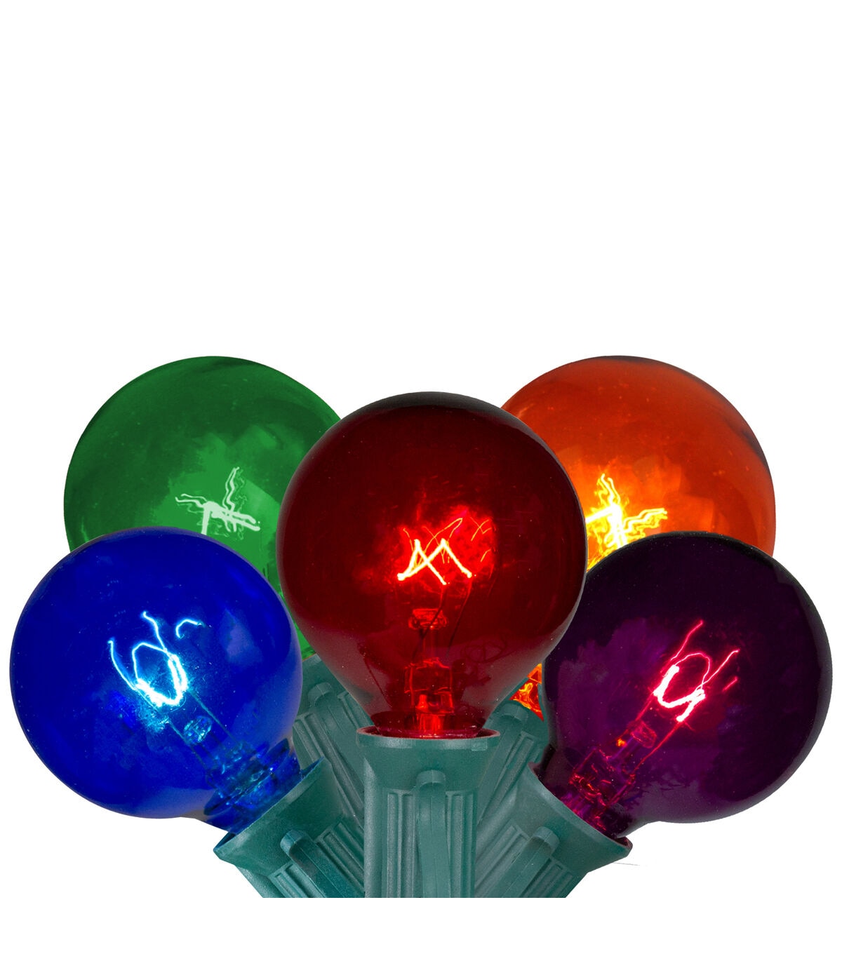 Northlight 19' Multicolor 20ct Transparent G40 Globe Christmas Lights