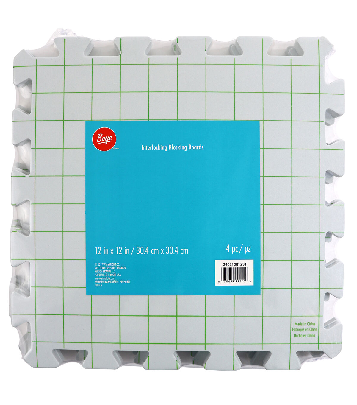 Boye 4 pk 12''x12'' Interlocking Blocking Boards