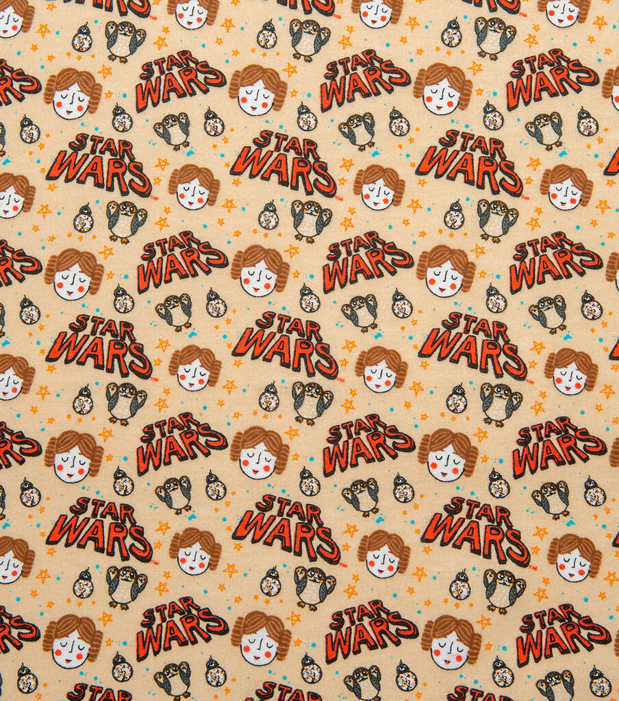 Star Wars Leia And Friends Flannel Fabric